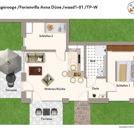 Ferienvillen Anna Duene Ferienvillen Anna Duene 1-01 Apartment Wangerooge