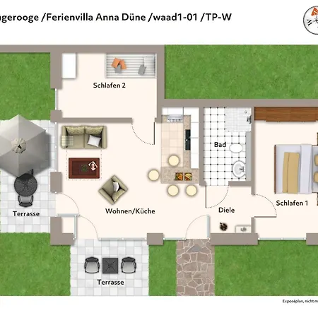 Lejlighed Ferienvillen Anna Duene Ferienvillen Anna Duene 1-01 Wangerooge